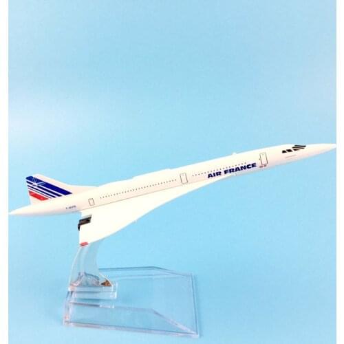 HOT SALE 16CM FRANCE CONCORDE METAL ALLOY MODEL PLANE AIRCRAFT MODEL TOY AIRPLANE BIRTHDAY GIFT CHILDREN TOYS