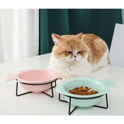 Pet Fish Shaped Cat Bowl Products Durable Cat Bowls Ceramic Cat Bowl Dog Bowl Pet Feeding Water Bowl Feeding & Watering Supplies