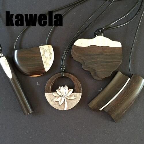 New Fashion Sandalwood Lotus Pendant Adjusted Necklace