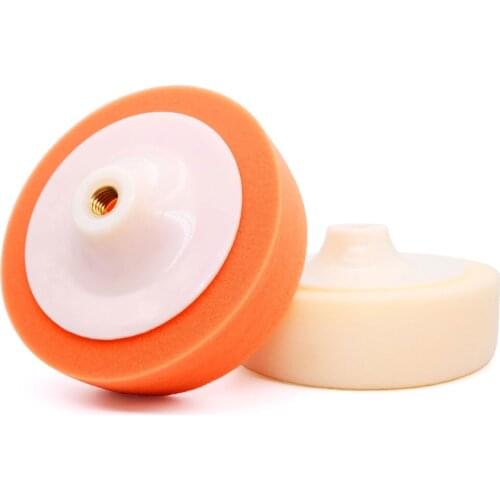 6 Inch 150mm M14 & M16 Car Polishing Pad For Polisher Sponge Wheel Waxing Orange Car Accessories Polishing Disc Wash Maintenance
