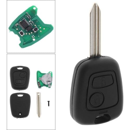 433MHz 2 Buttons Replacement Remote Key with ID46/7961 Chip and Uncut Blade Fit for Citroen Picasso Xsara Berlingo SX9 D25
