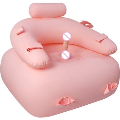 PVC Inflatable Sex Aid Sofa with Dildo bdsm bondage gear Sex Furniture sex toy Erotic Sofa Adult Games Sex Toys For Women