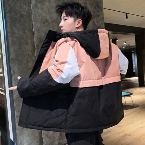 Tooling Padded Jacket Mens Short Autumn Winter 2020 New Trend Korean Thick Padded Bomber Jacket Streetwear Plus Size Clothes