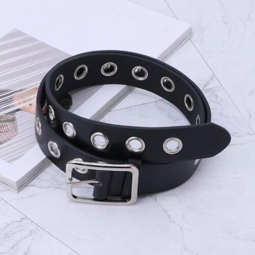 Waist Belt Women Men Universal Band Adjustable Metal Buckle Fashion Decoration Pants Trousers Jeans Clothing Dress Eyelets