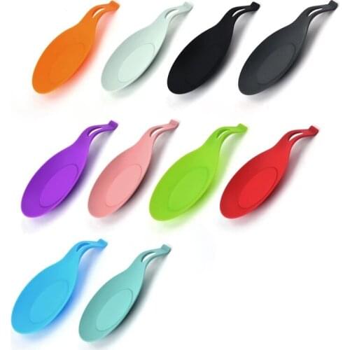 Silicone more flavor dish silicone spoon pad spoon pad spoon holder more seasoning dish silicone kitchen supplies
