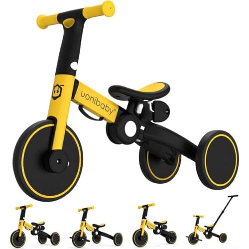 5 in 1 Childrens Scooter Multifunctional Baby Stroller Tricycle Bike Foldable Portable Balance Kids Walker for 1-6 Years Old