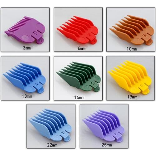 Universal 8-Piece Set Electric Hair Cutter Limit Comb Positioning Comb Hair Clipper Accessory Universal Barber Replacement Clip