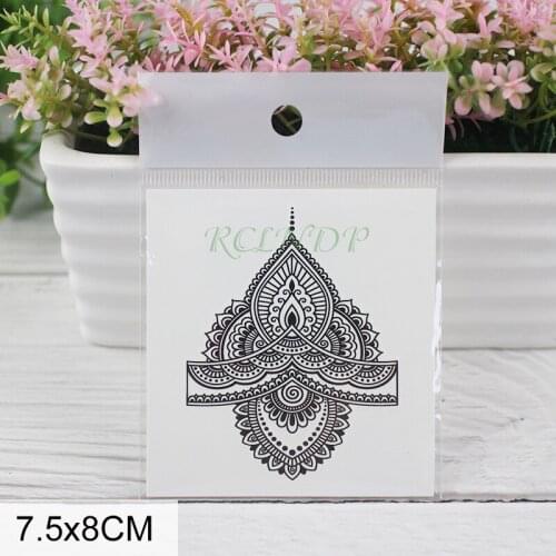 Waterproof Temporary Tattoo Sticker Mandala totem flower Fake Tatto Flash Tatoo Tatouage hand foot arm For Men Women girl
