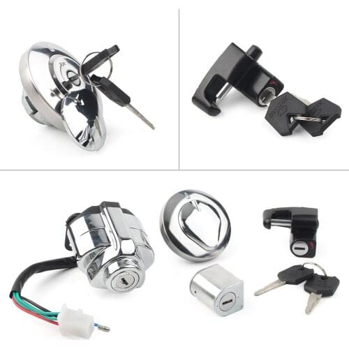 Motorbike Ignition Switch Fuel Gas Cap Helmet Lock Key For VT250 VT250C Magna 250 / Steed 400 NV400 & VT600 Shadow VLX & NV400