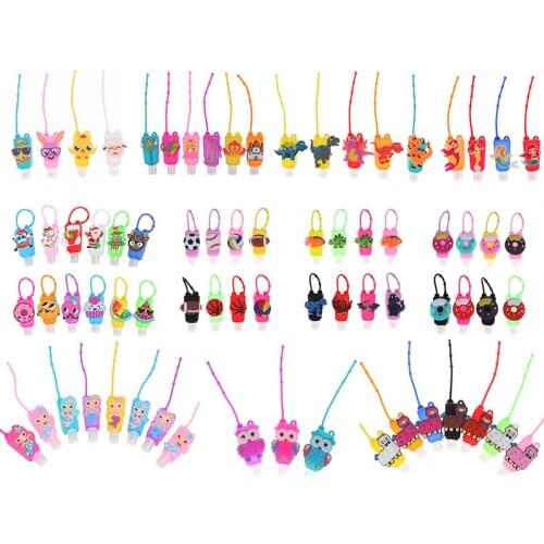 1Pc Silicone Mini Hand Sanitizer Holder Disposable No Clean Detachable Cover Travel Portable Safe Gel Random Send