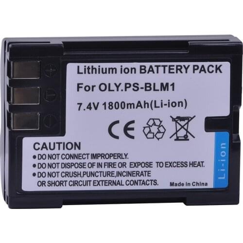 1Pc 1800mAh PS-BLM1 BLM-1 BLM1 Replacement Battery for Olympus E-300 E-330 E-500 E-510 C-5060 C-7070 C-8080 E-1 E-3 E-30 E520