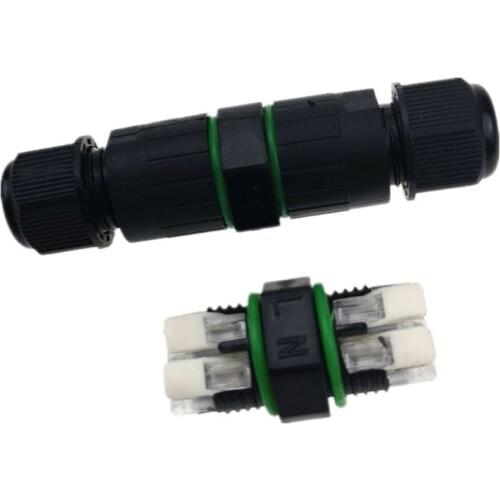 2pin IP68 Waterproof Cable Connector Practical Socket Electrical Wire Plug Widely Use Durable Compact Adapter Outdoor