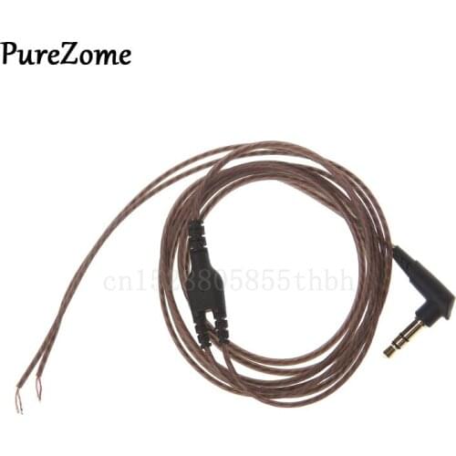 3.5mm OFC Core 3-Pole Jack Headphone Audio Cable DIY Earphone Maintenance Wire