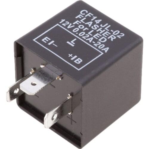 3 PIN Fix Flash Rate Turn Signal CF14 Flasher Relay LED indicator Bulbs
