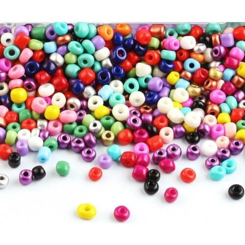 300pcs/bag Mini Spacer Beads Round 4mm Czech Glass Seed Beads For Crafts Crystal Jewerly Accessories Bracelets Needlework