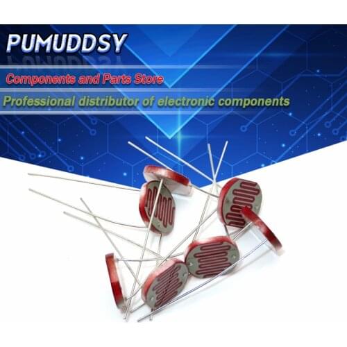 5PCS 12528 light dependent resistor photoresistor resistor 12mm photosensitive resistance