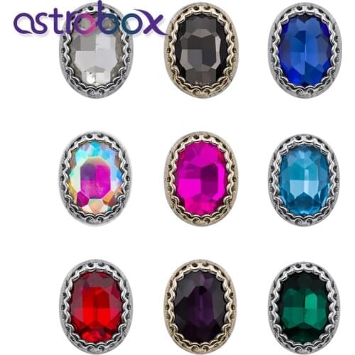 Astrobox Noble Sewing Glass Crystal Rhinestones Nest Claw Setting Golden Sew On Strass Copper Claw Handcraft for DIY Jewelry