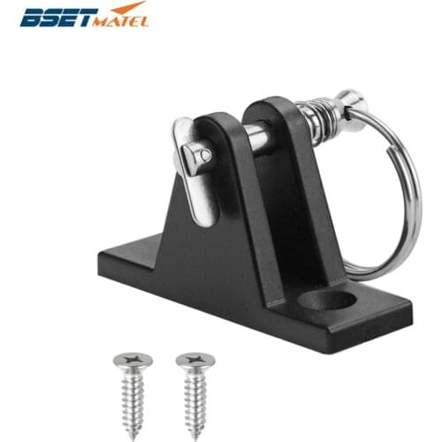 Kayak Canoe Dinghy Nylon Deck Hinge Mount with Quick Release Pin Bimini Top Fitting Boat Cover Bimini Sprayhood Canopy