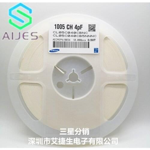 CL05C040CB5NNNC CAP CER 0402 4P 040C ±0.25pF 50V C0G Ceramic Capacitor 10000pcs Ceramic Capacitor