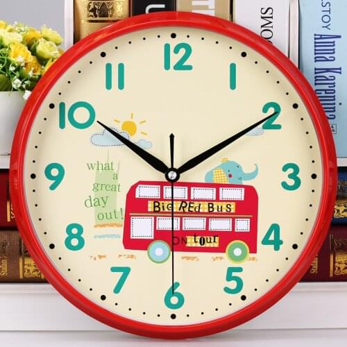 Cartoon Childrens Clock Bedroom Clock Creative Cute Clock Quartz Clock digital wall clock Mickey Mouse