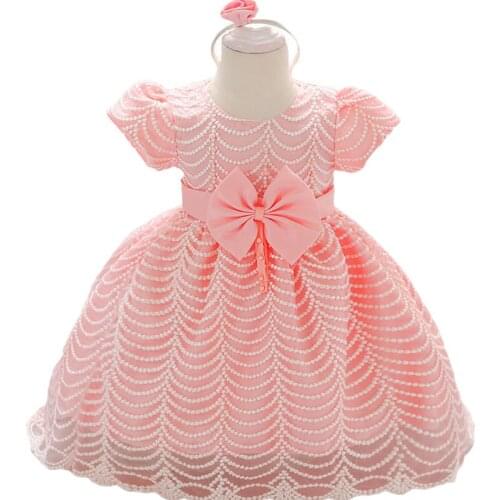 Baby Girls Dress For Girl 1 Year Birthday Dress Kids Baby Princess Dress Christening Gown Infant Party Dress Newborn Clothes