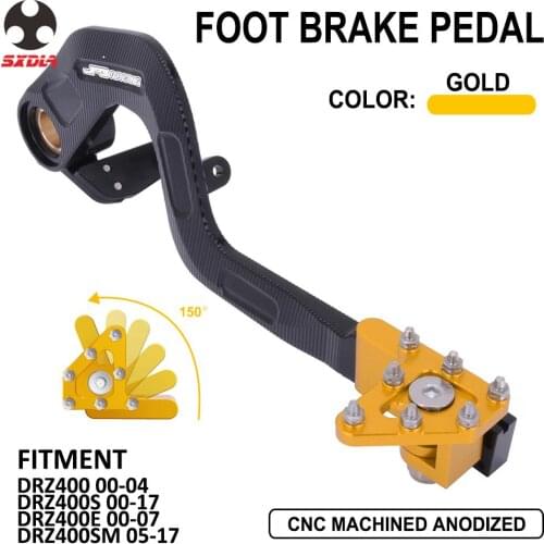 For SUZUKI DRZ400 DRZ400E DRZ4500S DRZ400SM DRZ 400 400R 400S 400SM Dirt Pit Bike Motorcycle CNC Rear Foot Brake Pedal Lever