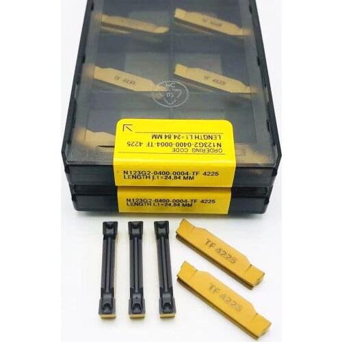N123G2-0400-0004-TF 4225 grooving carbide inserts N123G2 lathe cutter turning tool Parting and grooving tool