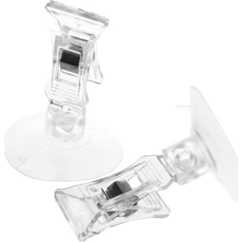 Hot Sale 2 PCS 47mm Clear Plastic Wall Suction Cup Clip Clamp