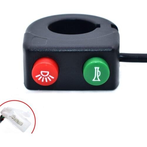 12V Horn Head Light On-Off Button Handlebar Switch For Motorcycle electric Scooter Horn Headlight Handlebar Switch Headlight
