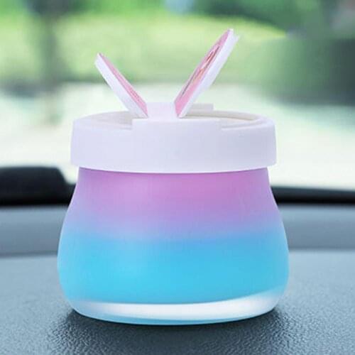 80% Hot Sell Lavender Aromatherapy Perfume Decoration Solid Rainbow Balm Car Accessories