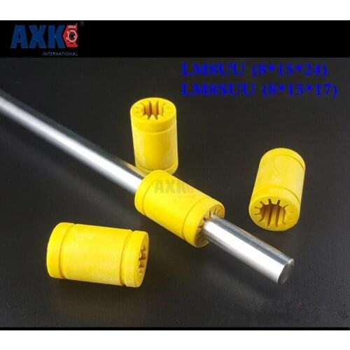 Linear Rail 10pcs/lot Lm8uu Replacement Full Plastic Linear Bearing For 3d Printer I3 Rostock High Polymer Material Straight