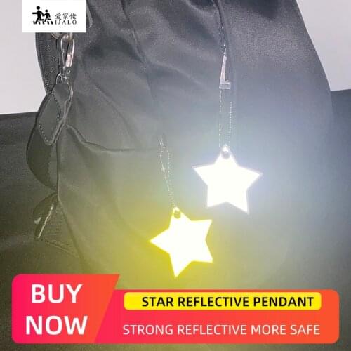 Little Star Bag keychain Cute Soft PVC Reflective keyrings pendant charm bag accessories for traffic safety use