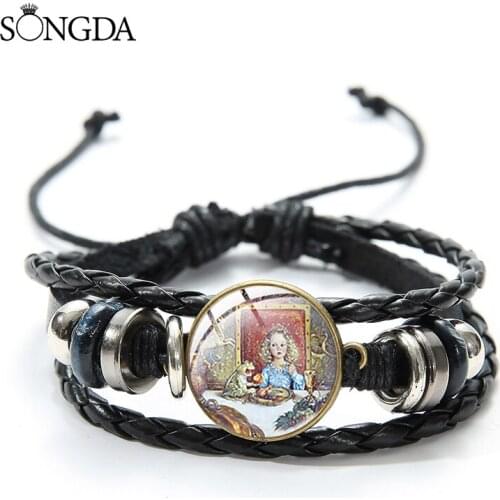 Fashion Arriving Frog Leather Bracelets Art Photo Glass Cabochon Multi-layer Adjustable Bangles For Kids Gifts Men Women Jewelry