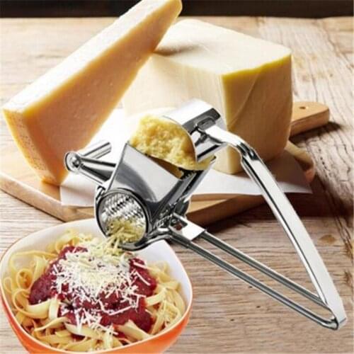 Multi-Function Hand Shake Rotary Cheese Grater Stainless Steel Vegetables Cutter Grinder Chocolates Shredder Kitchen Accessories