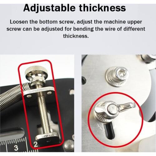 Small Wire Cable Bending Machine Manual Copper Wire Bender One-time Forming Bending Tool Portable Folding Machine