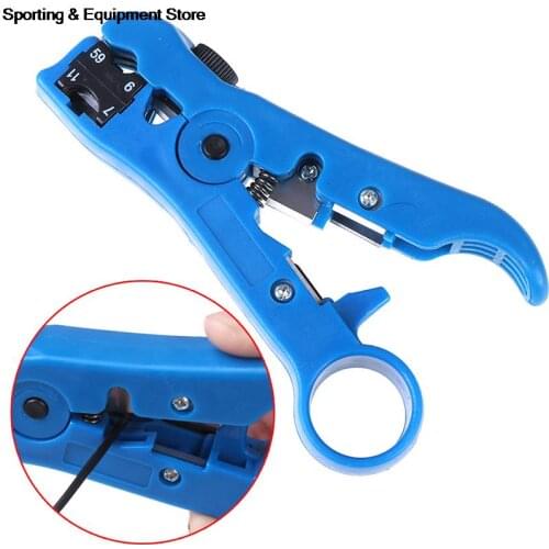 New Coaxial Cable Wire Cutter Stripping Tool Cat 5 Rg 59/6 Rg 7/11 Stripper Tool