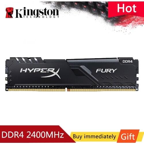 Kingston HyperX Fury 4gb 8gb 16gb DDR4 2400Mhz DIMM Desktop Memory Game RAM Memory CL15 DIMM 288-pin Internal Memoria