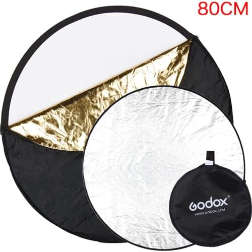 Godox 5 in 1 Portable Collapsible Round 80cm Camera Lighting Photo Disc Reflector Diffuser Kit Carrying Case