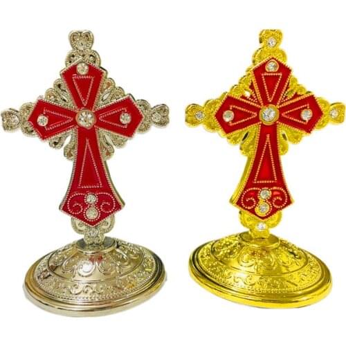Orthodox Cross Jesus Cross With Base Catholic Decoration Church Orthodox Cross Crafts Car Base High Qulity