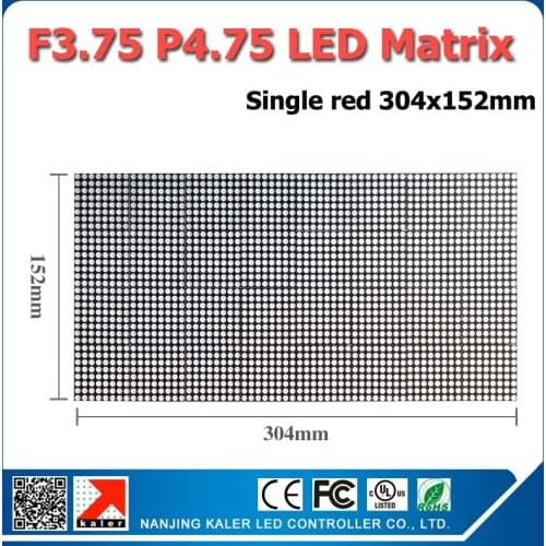 TEEHO 10pcs/packs F3.75/P4.75 LED Matrix module Indoor RG double color LED display module, P4.75 LED Module, led sign Panel