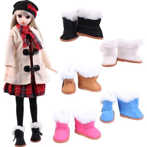 UCanaan 1 Pair Of 1/3 BJD Shoes 5 Colors Warm Snow Boots For 60CM BJD Dolls Girls DIY Dress UP Toys Accessories