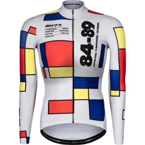 RH77 Womens Long Sleeve Thermal Fleece Cycling Jackets Bicycle Jaqueta Feminina Corta Vento Ropa Ciclismo Maillot Mujer Jersey