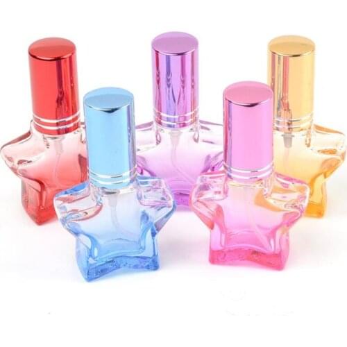 10ML Little Colorful Star Glass Perfume Spray Bottle Bulk Perfume Bar Sample Bottle Wholesale