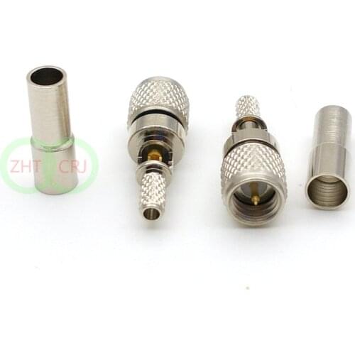 10pcs M5 male plug microdot connector crimp for RG316 RG174 Coaxila cable connector