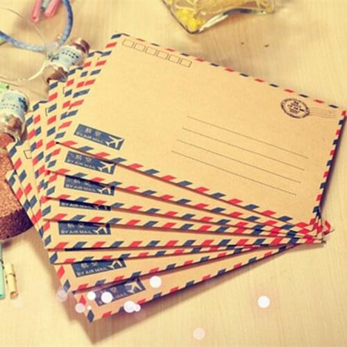 20 PCS/Lot Large Postcard Letter Stationery Paper Kraft Envelope Vintage Wallet Envelope For Student School Office gift