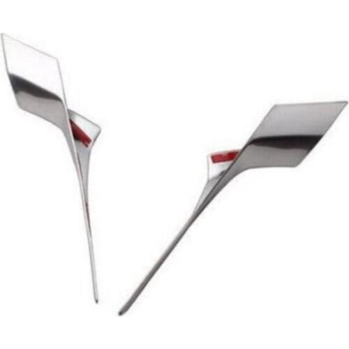 For Peugeot 308 2014-2016 ABS Chrome Car Auto Cover Styling Gear Shift Level Stick Base Pedestal Side Bar Trim 2pcs