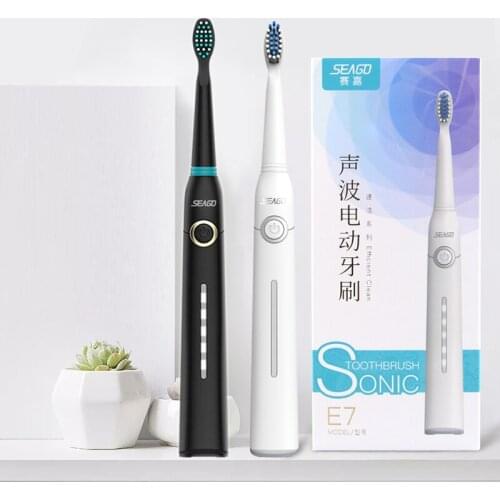 Electric Toothbrush Ultra Sonic Vibration Teeth Whitening Soft DuPont Displaying Brisltes 5 Modes Smart Timer Dental Care