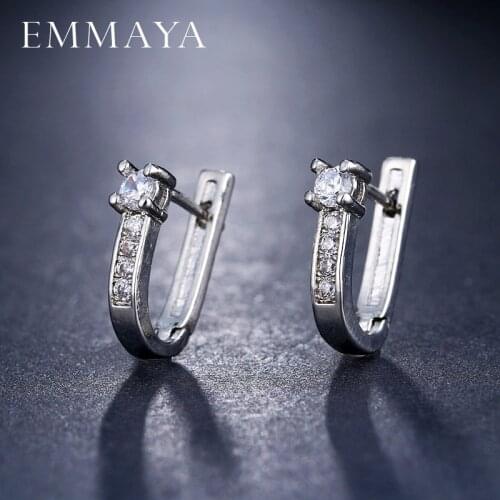EMMAYA Wholesale Cheap Brincos Earrings Delicate Cute Cz Tiny Mini Earring Girl Women Gift