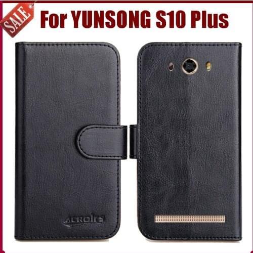 Hot Sale! YUNSONG S10 Plus Case New Arrival 6 Colors High Quality Flip Leather Protective Cover For YUNSONG S10 Plus Case