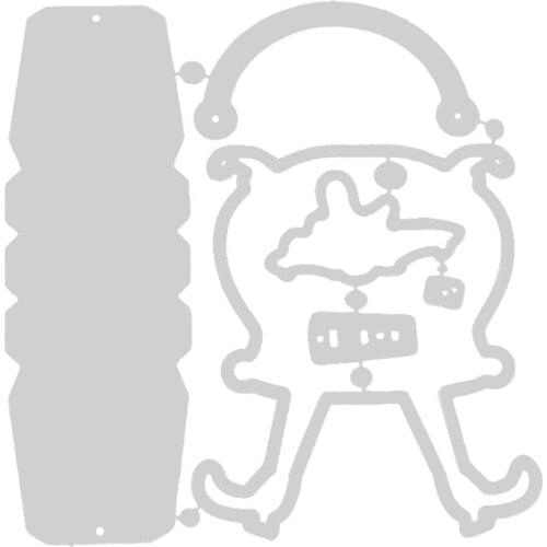 Halloween Witch Foot Box Metal Cutting Dies Stencil DIY Scrapbooking Album Paper Card Template Mold Embossing Craft Decoration